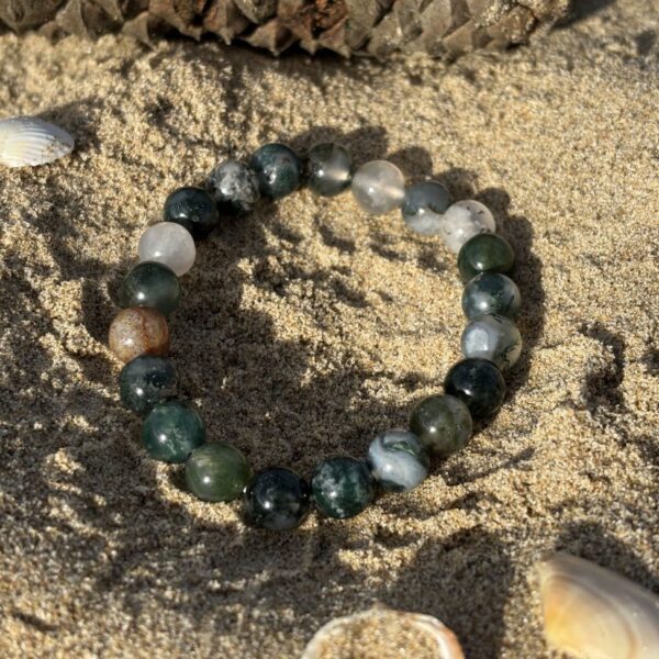 Pulsera de ágata musgo
