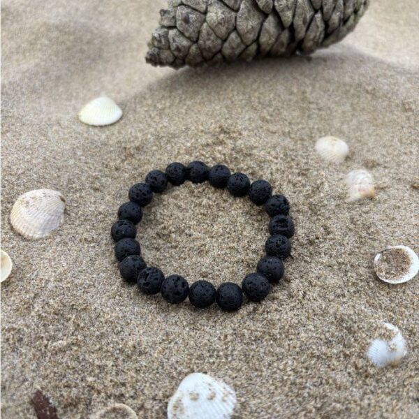 Pulsera de piedra de lava